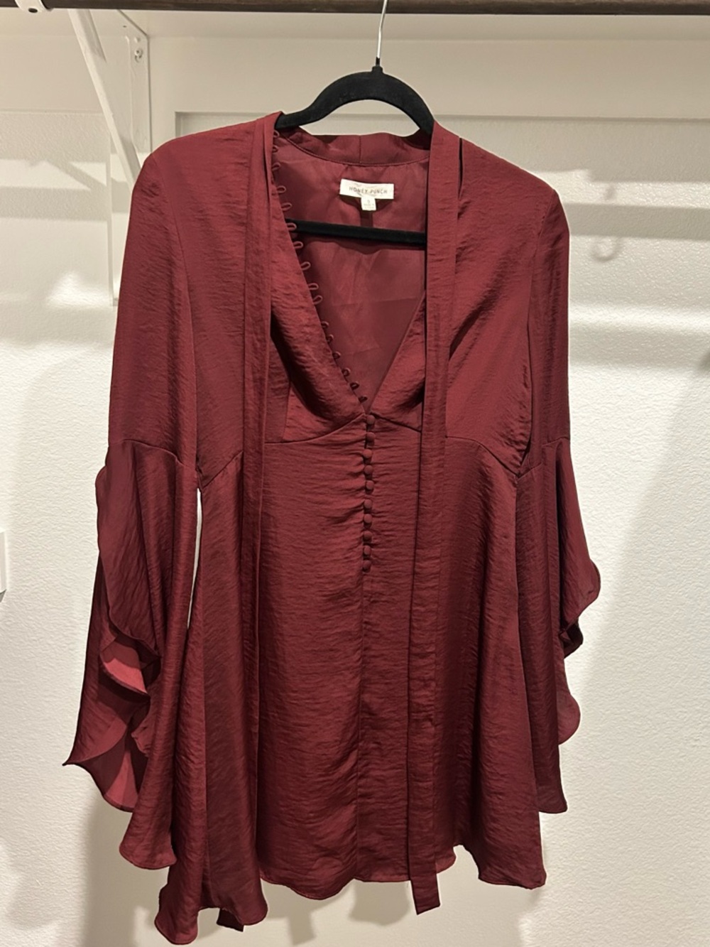 Royal Purple Flowy V-Neck Dress